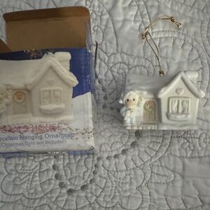 Porcelain Hanging Ornament - White